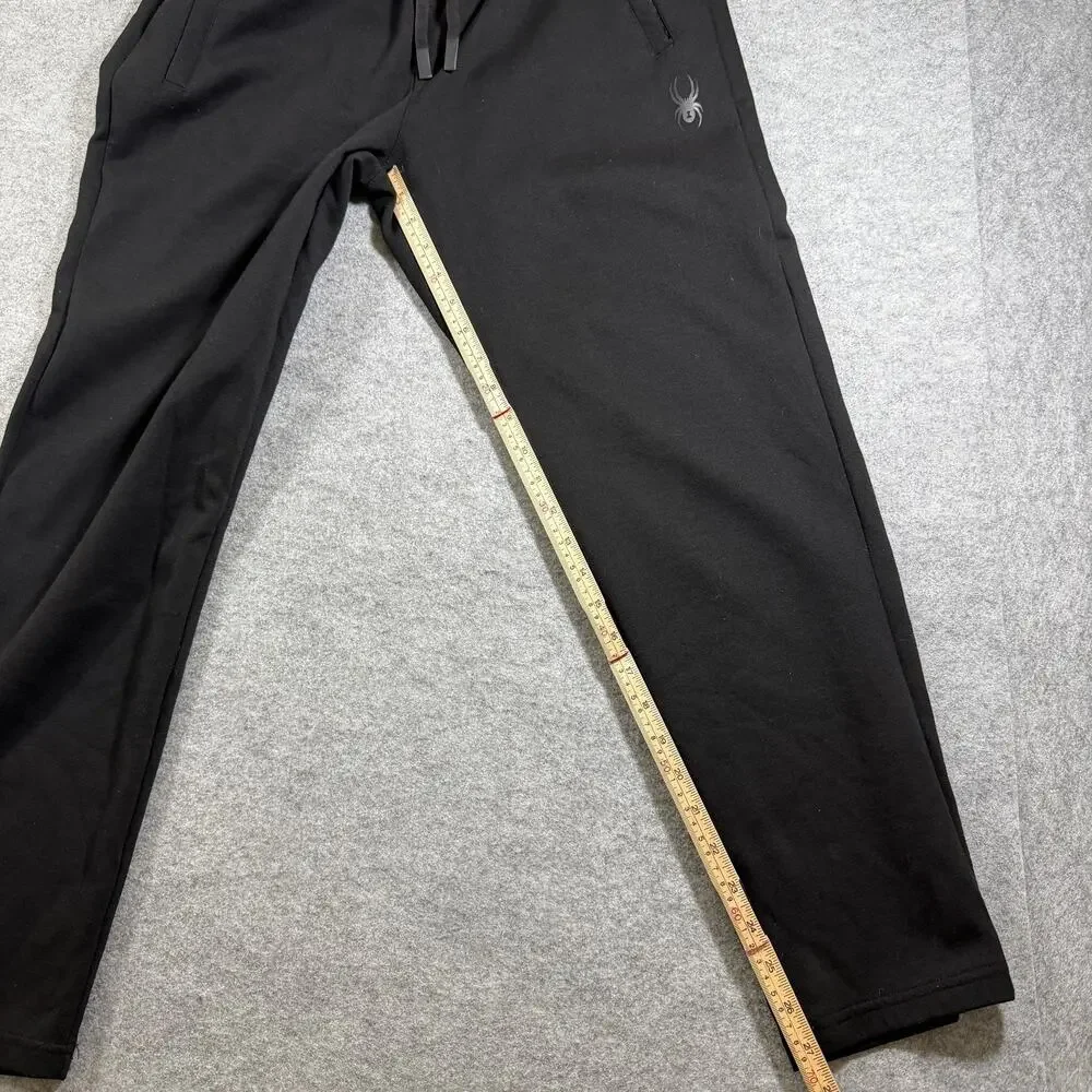 Spyder Active Sweatpants Mens M Black Drawstring Elastic Waist Zip Pockets